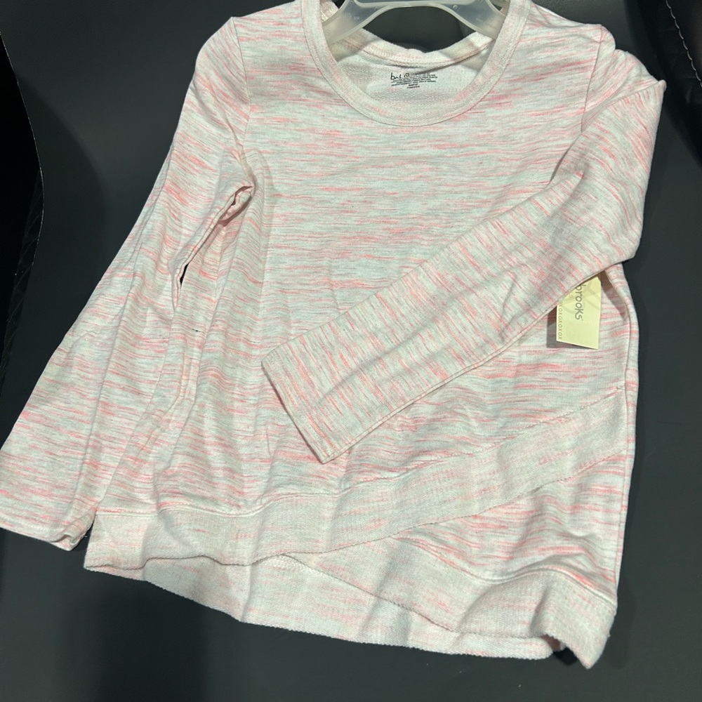 Bobbie Brooks Pink and White Long Sleeve Tee